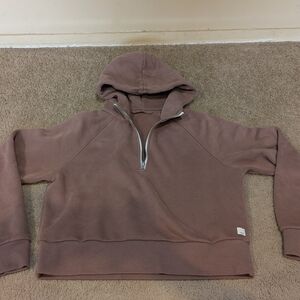 Vuori Brown Zip Up Sweater